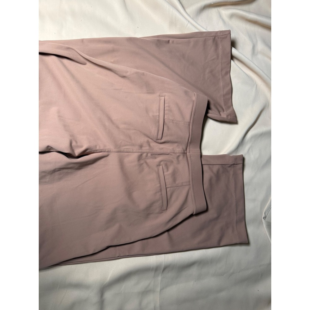 Halara Mauve Pink High Waisted Straight Leg Work Pants Trousers Small 02721000 - Picture 3 of 5